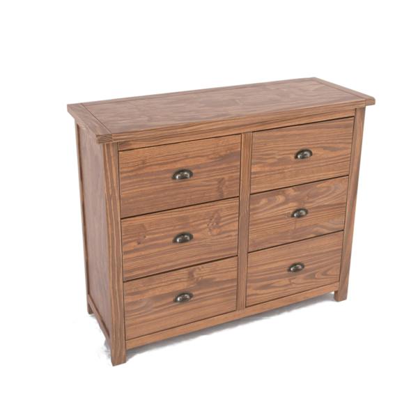 Cabinet Bits Padua 6 Drawer Chest of Drawers Brass Cup Handle