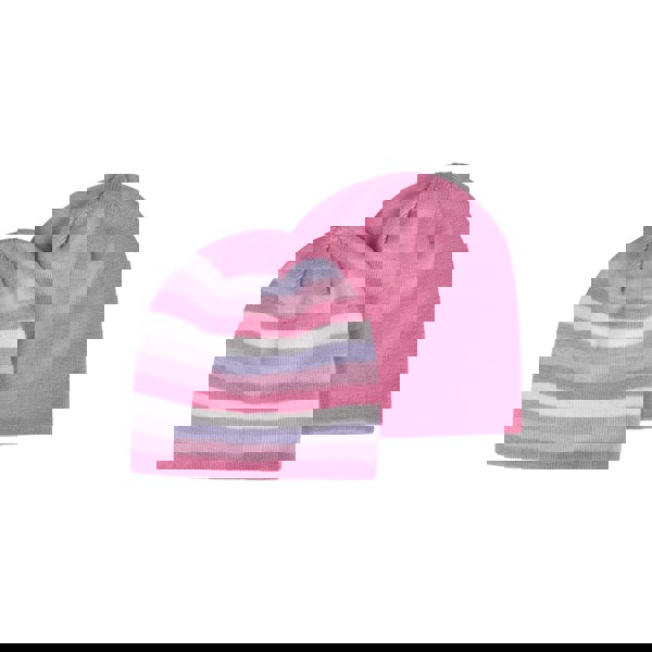 Mountain Warehouse Kids Assorted Designs Beanie (Pack of 2) - Khaki