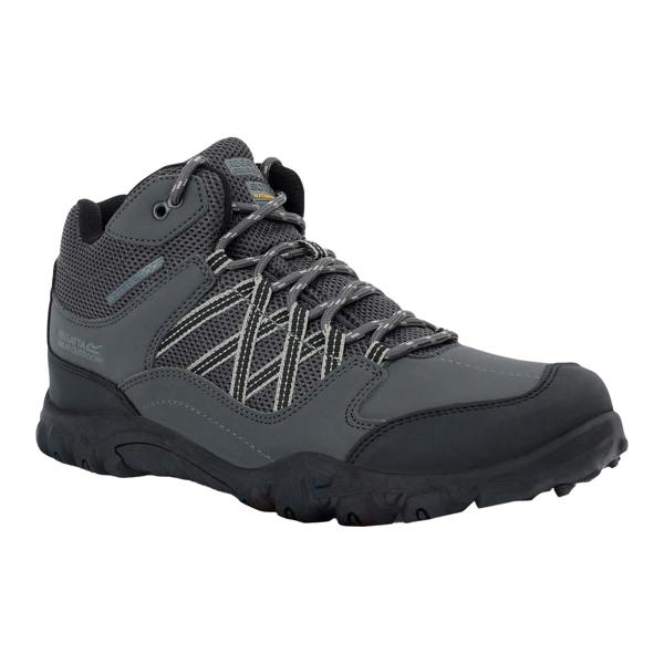 Regatta Mens Edgepoint Mid Waterproof Hiking Shoes - Ash/Dried Sage