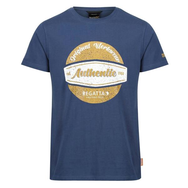 Regatta Professional Mens Cotton T-Shirt - Dark Denim