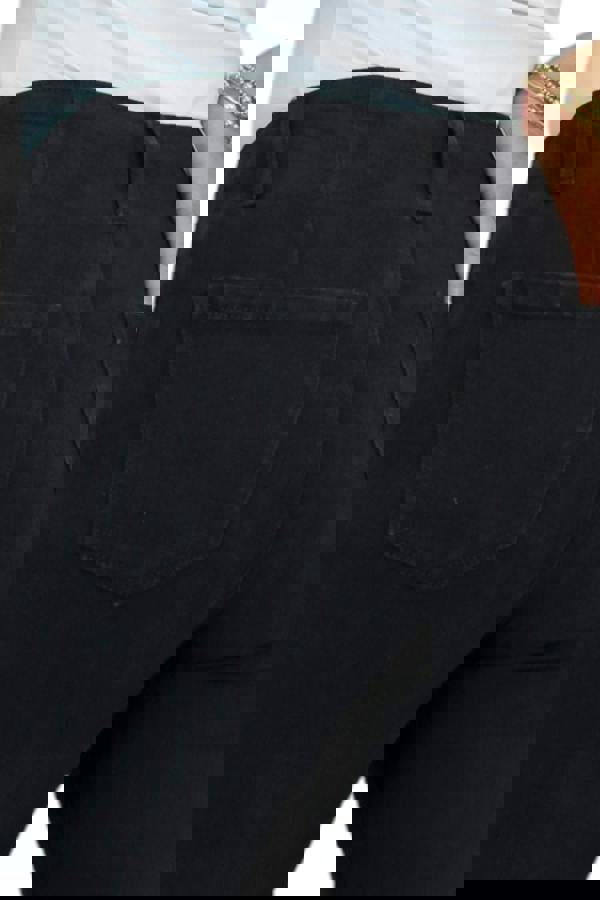 Paulo Due Women's Cropped Denim Trousers with Gold Button Detail