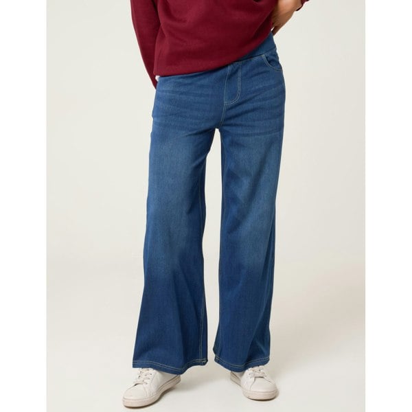 Blue Vanilla Elasticated Washed Jeans