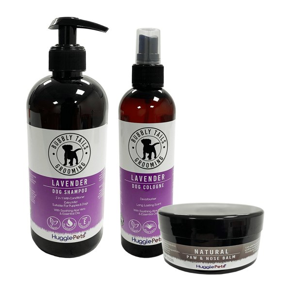 HugglePets Bubbly Tails Lavender Shampoo, Cologne & Balm