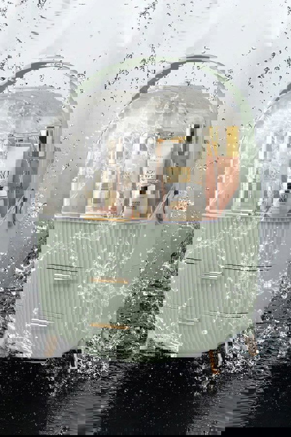 Living and Home Cosmetic Organizer Skincare Display Box With 2 Layers Of Storage Boxes And Transparent Lid