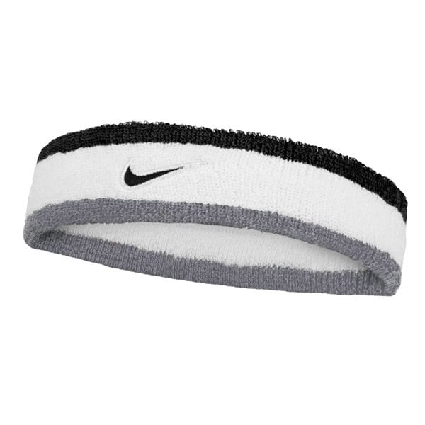 Nike Classic Swoosh Headband - White/Grey