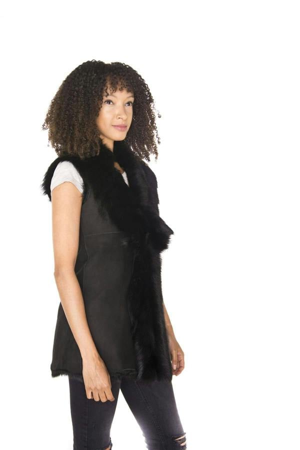 Infinity Leather Women's Toscana Sheepskin Long Gilet-Sorocaba