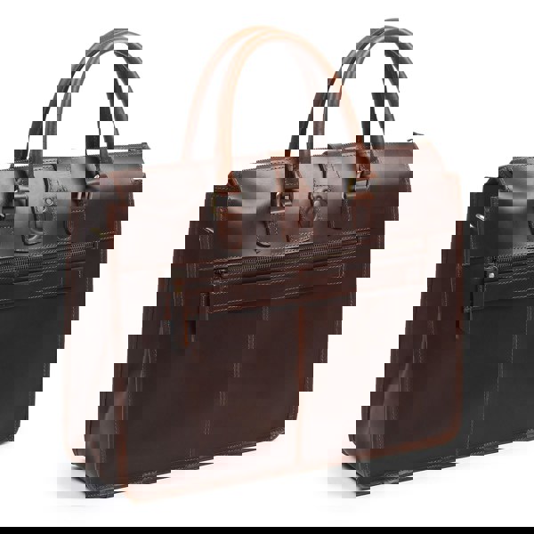 Garrison Leather Laptop Messenger Bag - DÖTCH CLUB