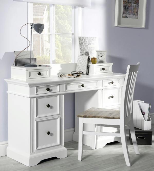 Statement Furniture Gainsborough Dressing Table with Extension Drawers. Large Dressing Table with 9 Drawers