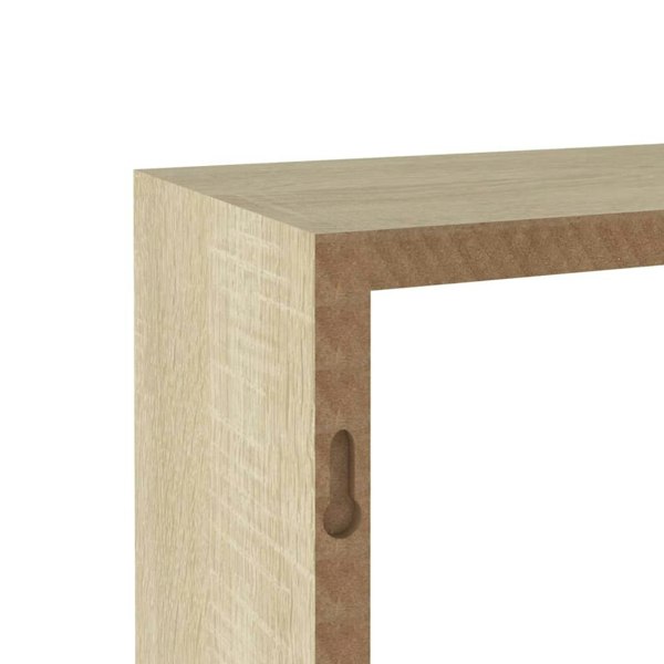 Berkfield Wall Cube Shelves 3 pcs Sonoma Oak