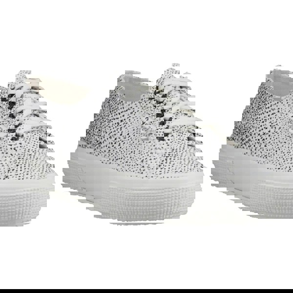 Superga 2730 Micro Faux Snake Women's Trainers - White Avorio/Black Snake