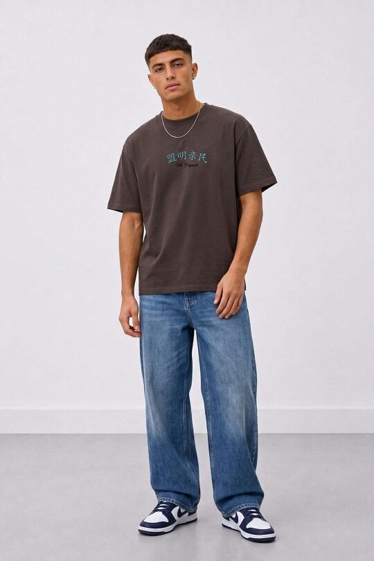 London Attitude Japanese-Inspired Dragon Graphic T-Shirt