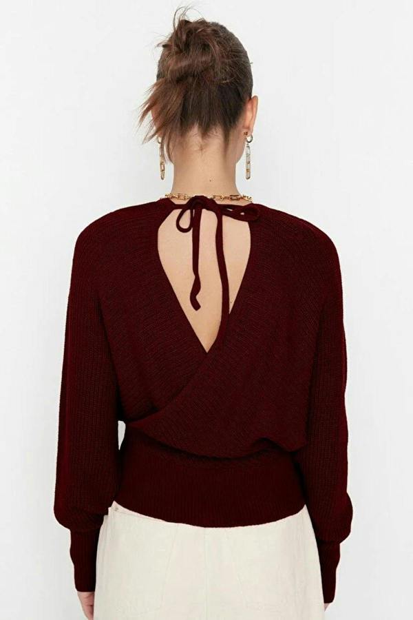 WOVCOR Wrap Front Knitted Jumper