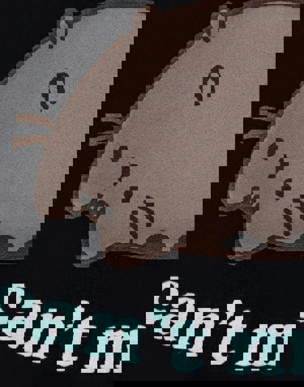 Pusheen Womens Black So Lazy Short Sleeved T-Shirt