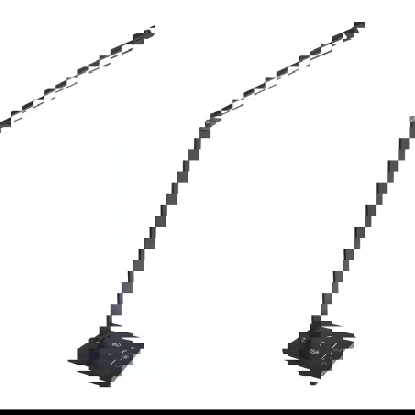 Milagro Vario Designer Black Desk Lamp Wireless Phone Charging Adjustable Dimmable Great For Home Office