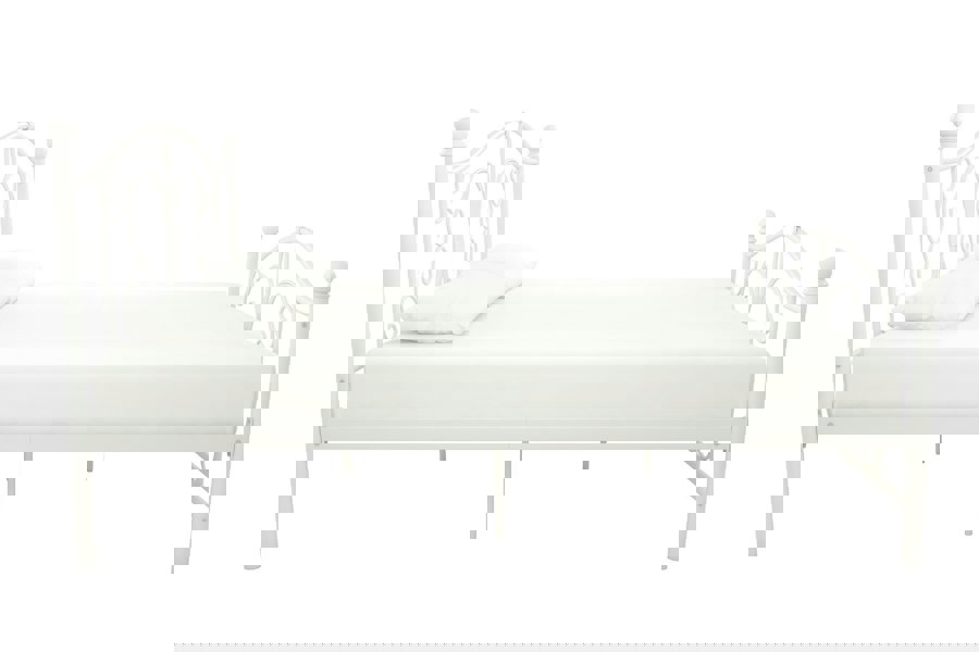 Dorel Home Bombay Metal Bed White - King Size