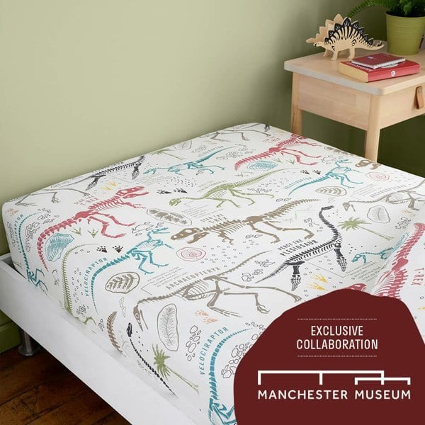 Dino Explorers Fitted Sheet - Happy Linen Company