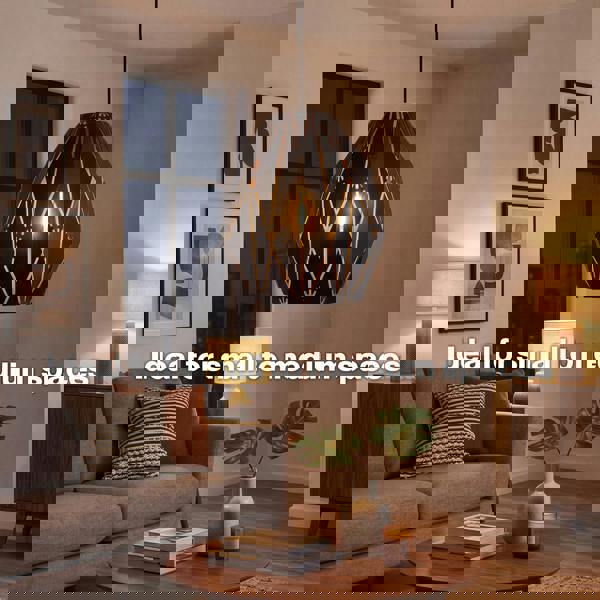 Emitto Ceiling Light Shade Pendant Metal Lampshade Easy Fit Lightshade Geometric