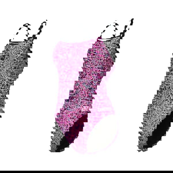 Arena Snakeskin Challenge black and pink mosaic swimsuit