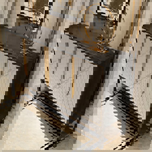 S912 Sideboard, Khaki & Gold-Weilai Concept-Weilai Concept