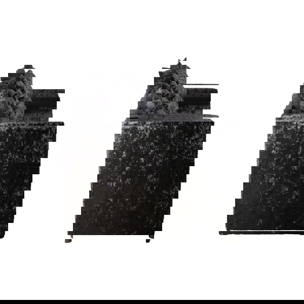 Dylan Crushed Velvet 3+2 Seater Fabric Sofa in Black