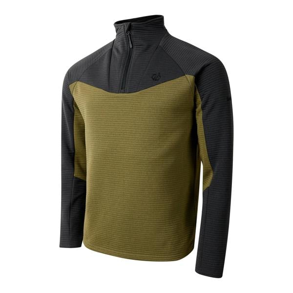 Dare 2B Mens Dignify IV Core Stretch Base Layer Top - Black/Martini Olive - 