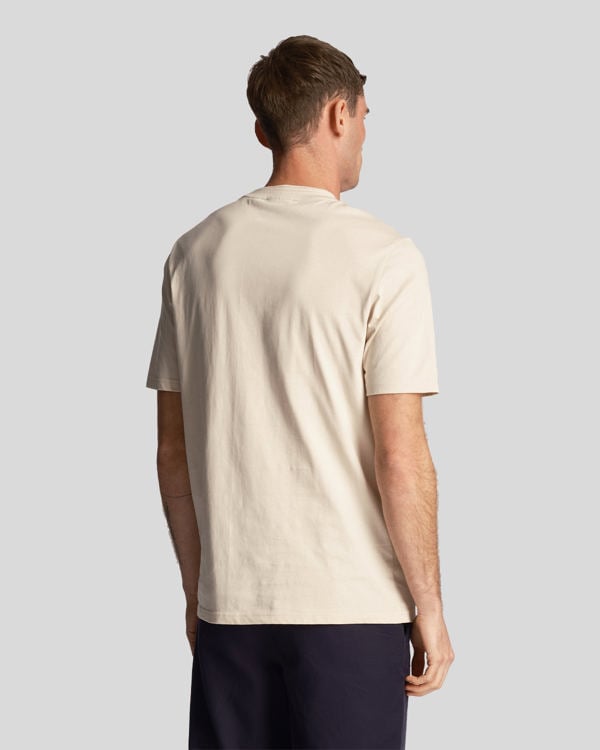 Lyle & Scott Rally Tipped T-Shirt - Cream