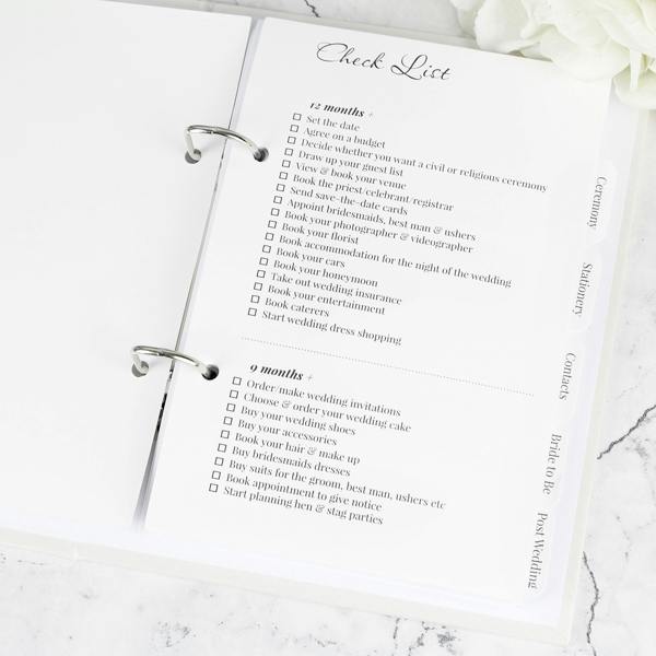 Personalised Photo Wedding Planner - lifestyle shot