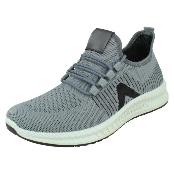 Reflex Mens Reflex Knitted Lace Up Trainers A2186