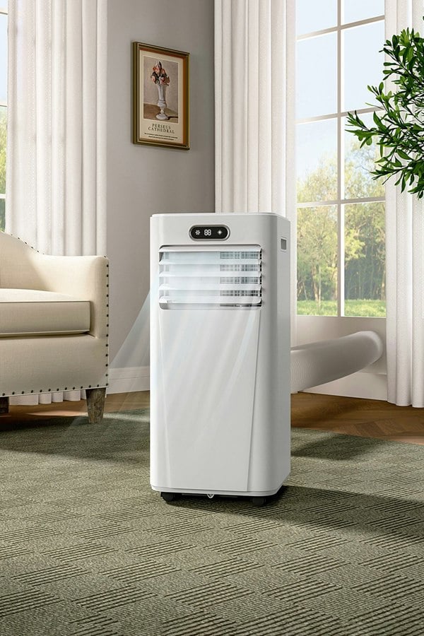 Living and Home 9000BTU Portable Air Conditioner with Remote Control