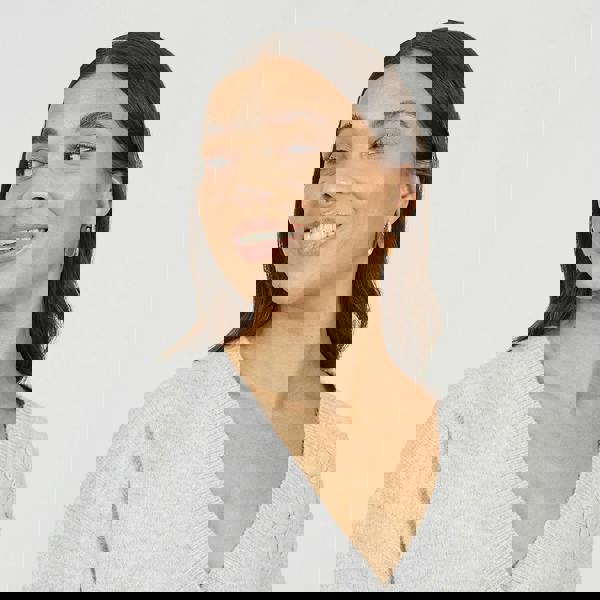 Brave Soul Light Grey Floral Embroidery V-Neck Cardigan - Light Grey Image 4