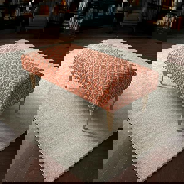 Luxury hand-stitched detail seating ottoman bench with hidden storage