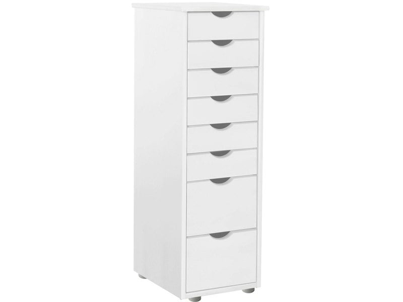 Dorel Home Gava Chest with 8 drawers  in white honey