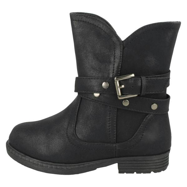 Spot On Girls Spot On Ankle Boots With Buckle Design
