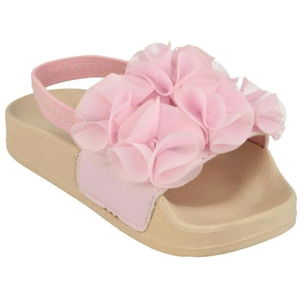 Spot On Girls Spot On Ruffle Vamp Sliders
