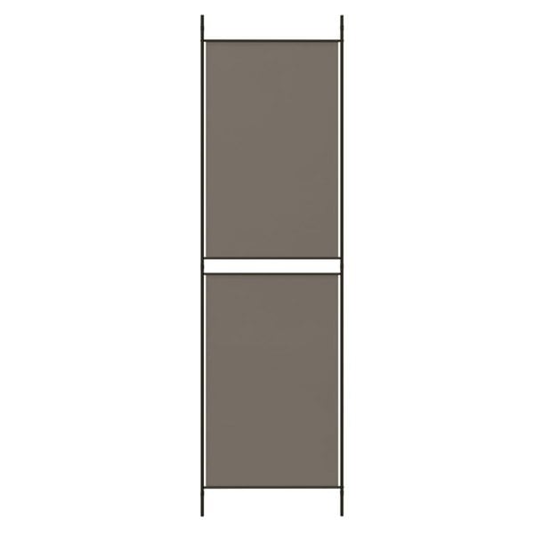 Berkfield 5-Panel Room Divider Anthracite 250x180 cm Fabric