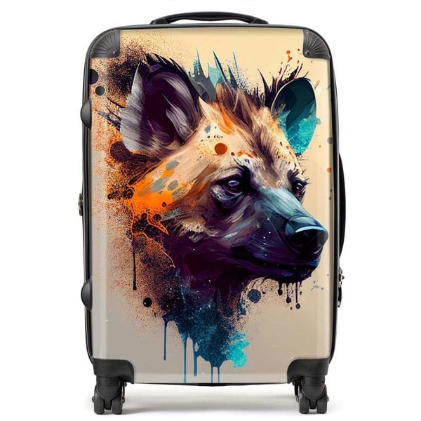 Warren Reed Hyena Face Splashart Light Background Suitcase