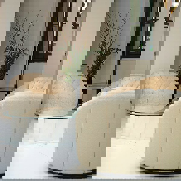 Grace Pumpkin Armchair, White Boucle-Ritconcept-Rit Concept