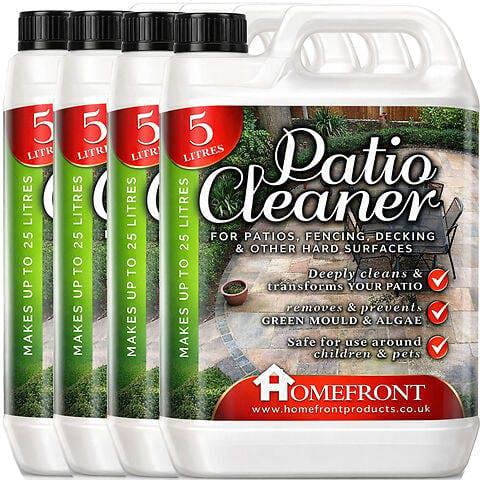 Homefront Patio Cleaner - Concentrated Formula to Remove Dirt, Grime, Mould and Algae - Easy to Use Fluid (20 Litres)