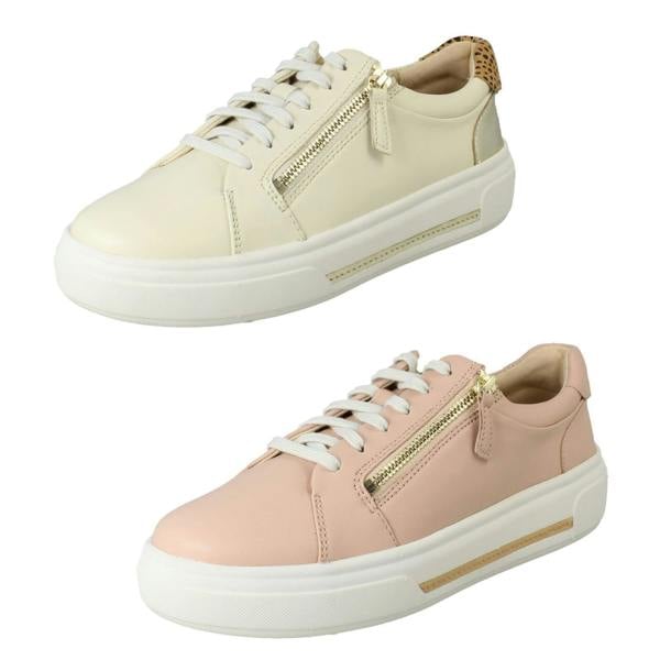 Clarks Ladies Clarks Artisan Platform Trainer Shoes - Hollyrose Zip