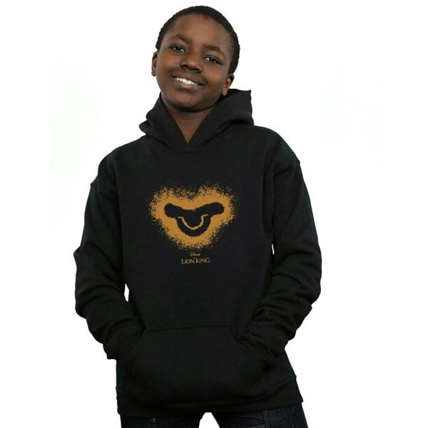 Disney Boys The Lion King Movie Simba Baby Face Hoodie - Black