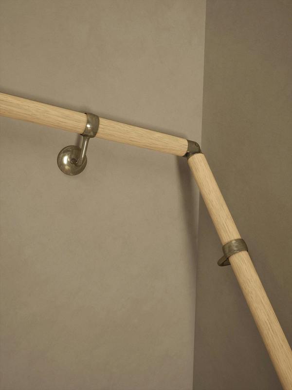Handrails Direct Arden Natural Pine Double Winder Handrail