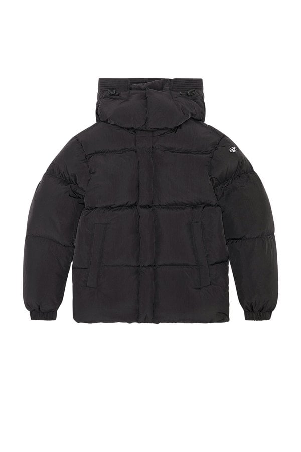 Diesel W-Rolfys Padded Puffer Hooded Jacket - Black