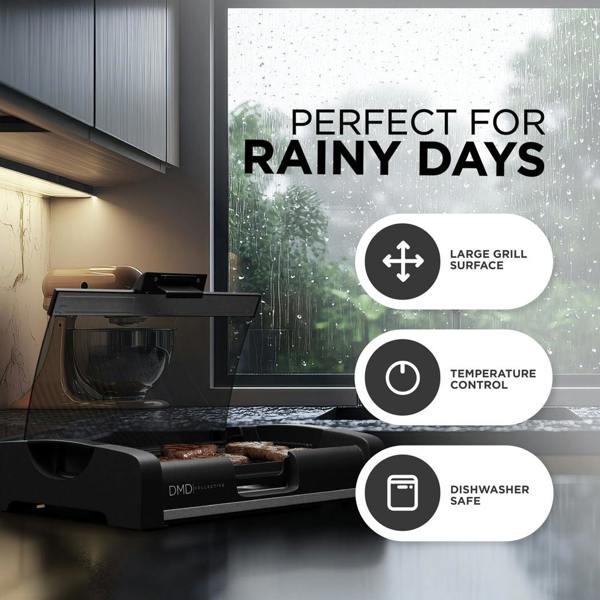 DMD Collective Smokeless Indoor Grill with Adjustable Temperature Control