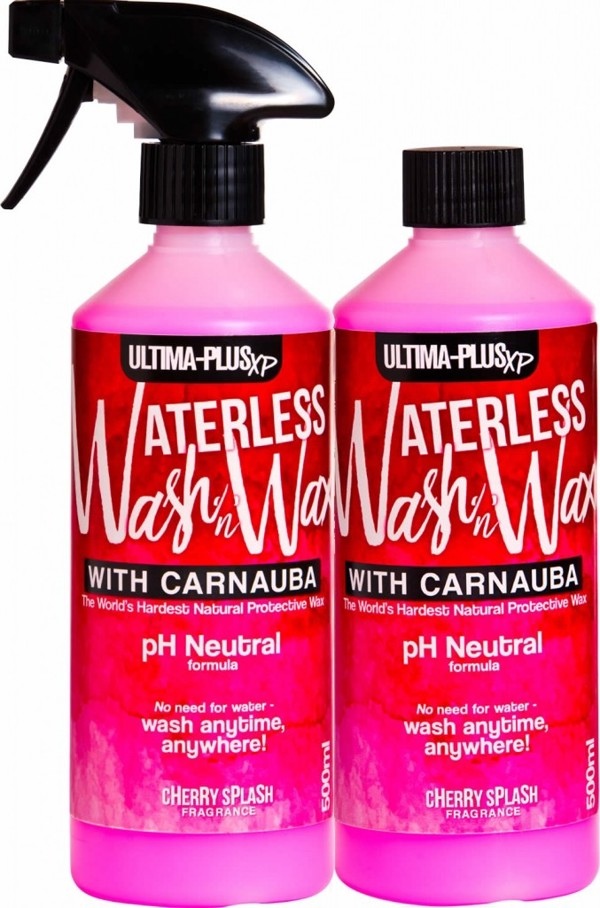 Ultima Plus XP Ultima-Plus XP pH Neutral 500ml x2 Litres Cherry Splash Car Cleaner Waterless Wash & Wax with Carnauba