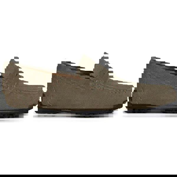 Geox U KOSMOPOLIS + GRIP Leather Men's Taupe Loafers