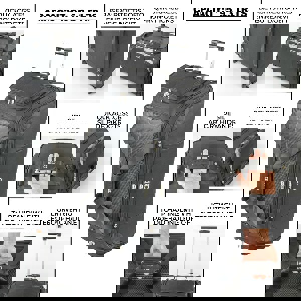 A2B Quest 95.3L Wheeled Holdall Roller Duffel Bag with Skate Wheels