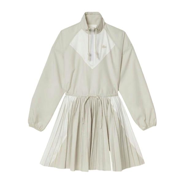 Lacoste Womens/Ladies Colour Block Long-Sleeved Dress - Grey - 