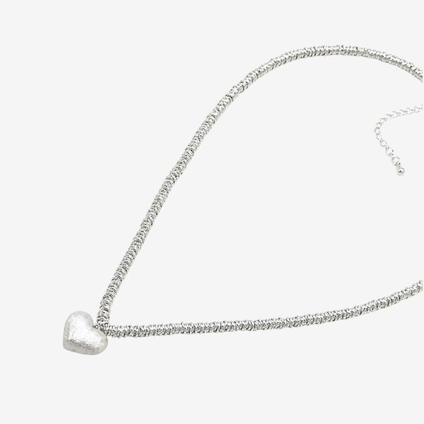 Uchi & Soto Kokoro Silver Heart Necklace