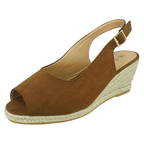 Savannah Ladies Savannah Wide Fit Wedges F2295