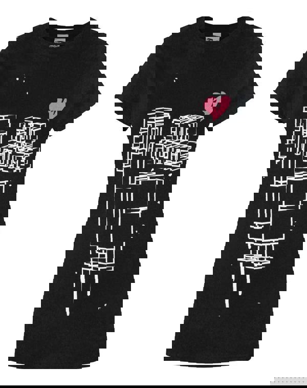 Crossy Road Womens Black Emo Goose Short Sleeved T-Shirt